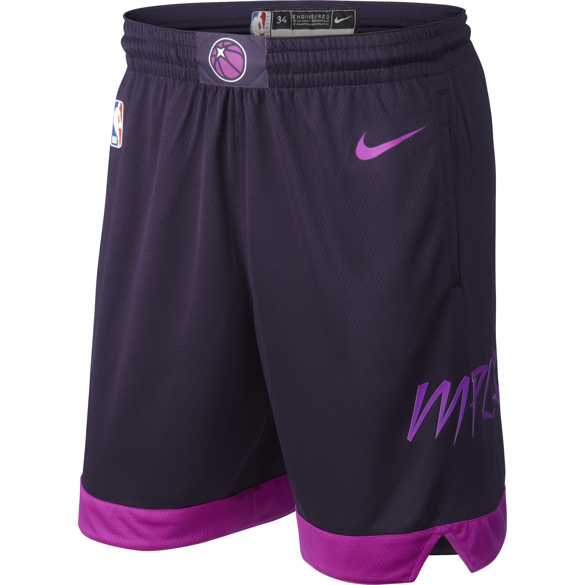 NIKE NBA MINNESOTA TIMBERWOLVES SWINGMAN SHORTS PURPLE DYNASTY