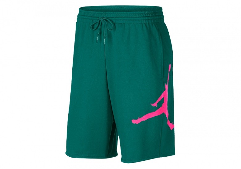 NIKE AIR JORDAN JUMPMAN FLEECE SHORTS MYSTIC GREEN