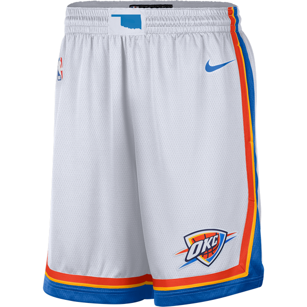 NIKE NBA OKLAHOMA CITY THUNDER HOME SWINGMAN SHORTS WHITE