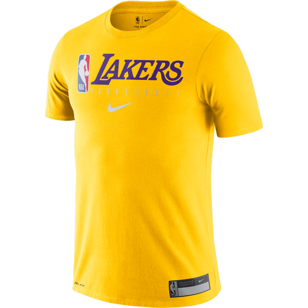 NIKE NBA LOS ANGELES LAKERS TEE AMARILLO | pl.KicksManiac.com