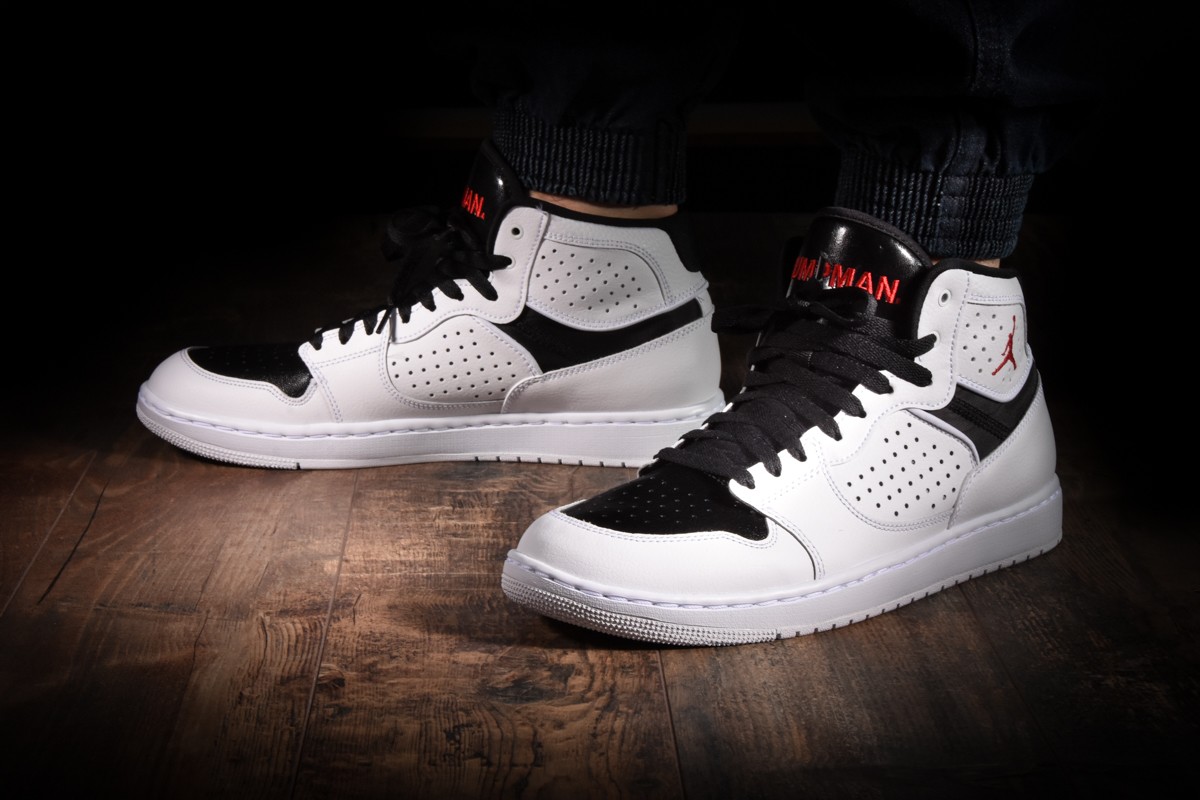 jordan access black white