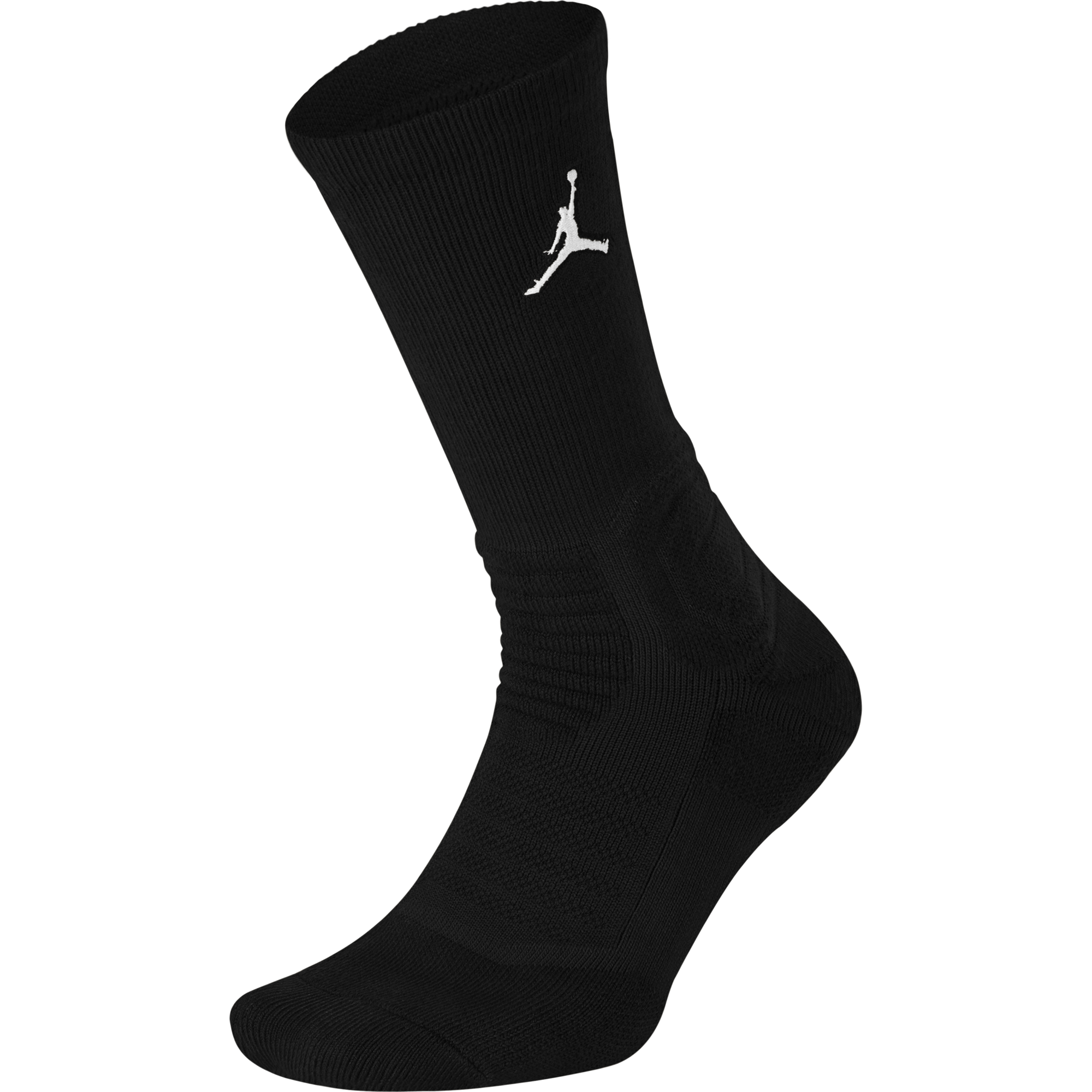 NIKE AIR JORDAN ULTIMATE FLIGHT CREW 2.0 BASKETBALL SOCKS BLACK