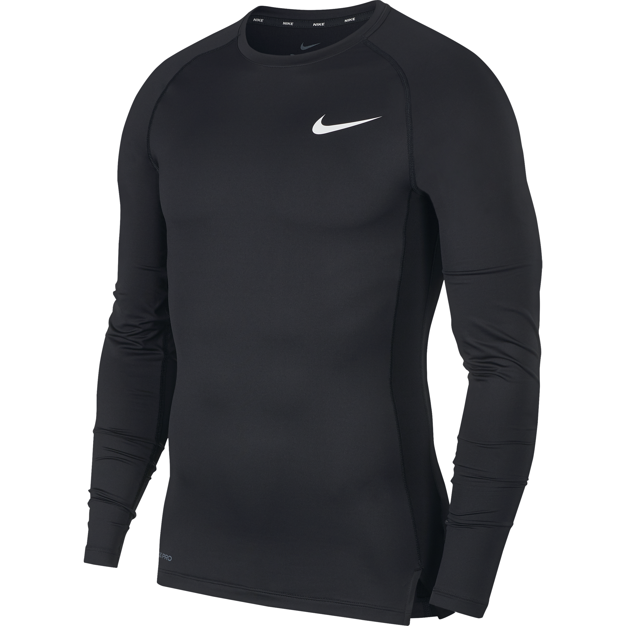 NIKE PRO TIGHT FIT LONG-SLEEVE TOP BLACK