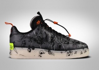 Black Base with White Splatter Swoosh and Sole - Custom Air Force