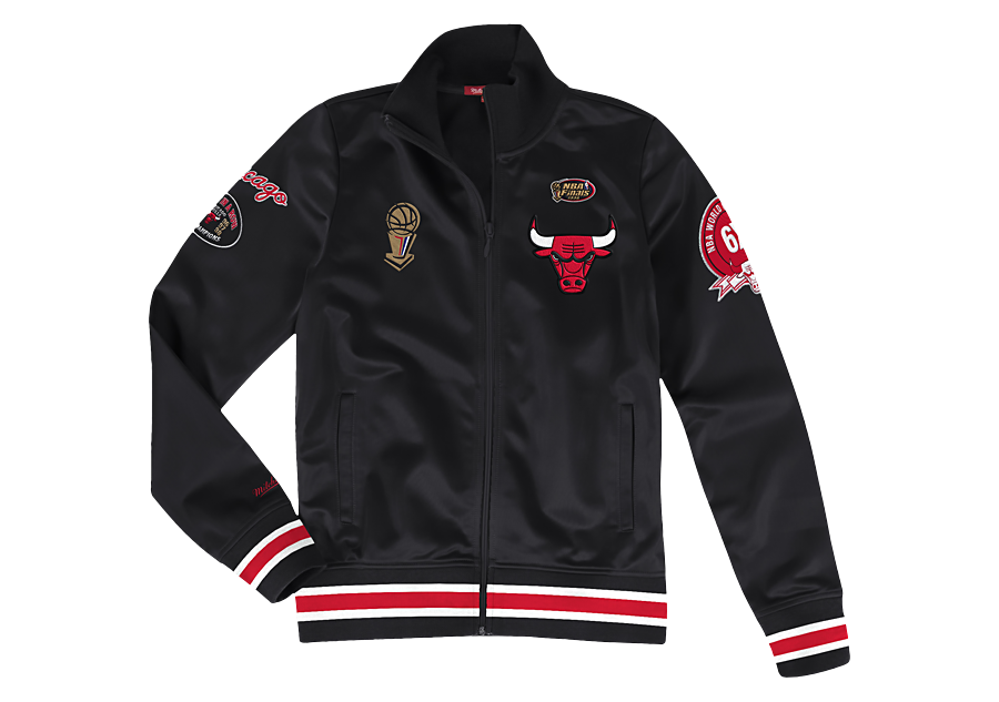 MITCHELL & NESS CHAMP CITY TRACK JACKET CHICAGO BULLS