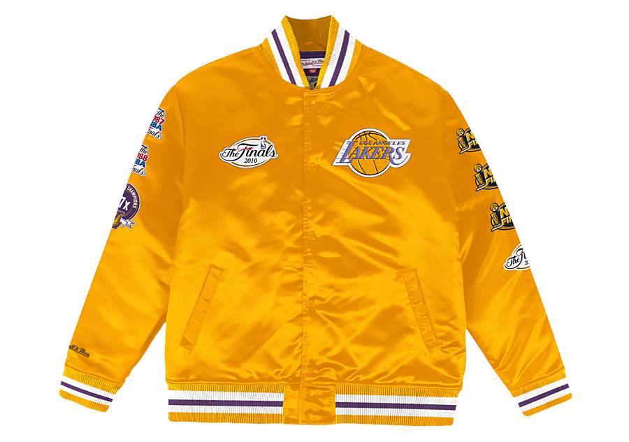 MITCHELL & NESS CHAMP CITY SATIN JACKET LOS ANGELES LAKERS