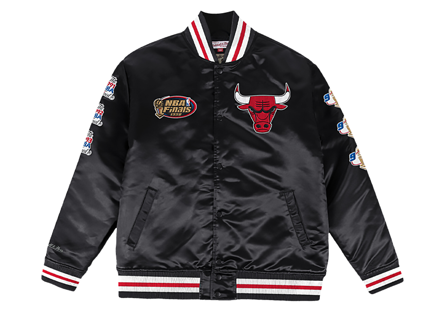 MITCHELL & NESS CHAMP CITY SATIN JACKET CHICAGO BULLS